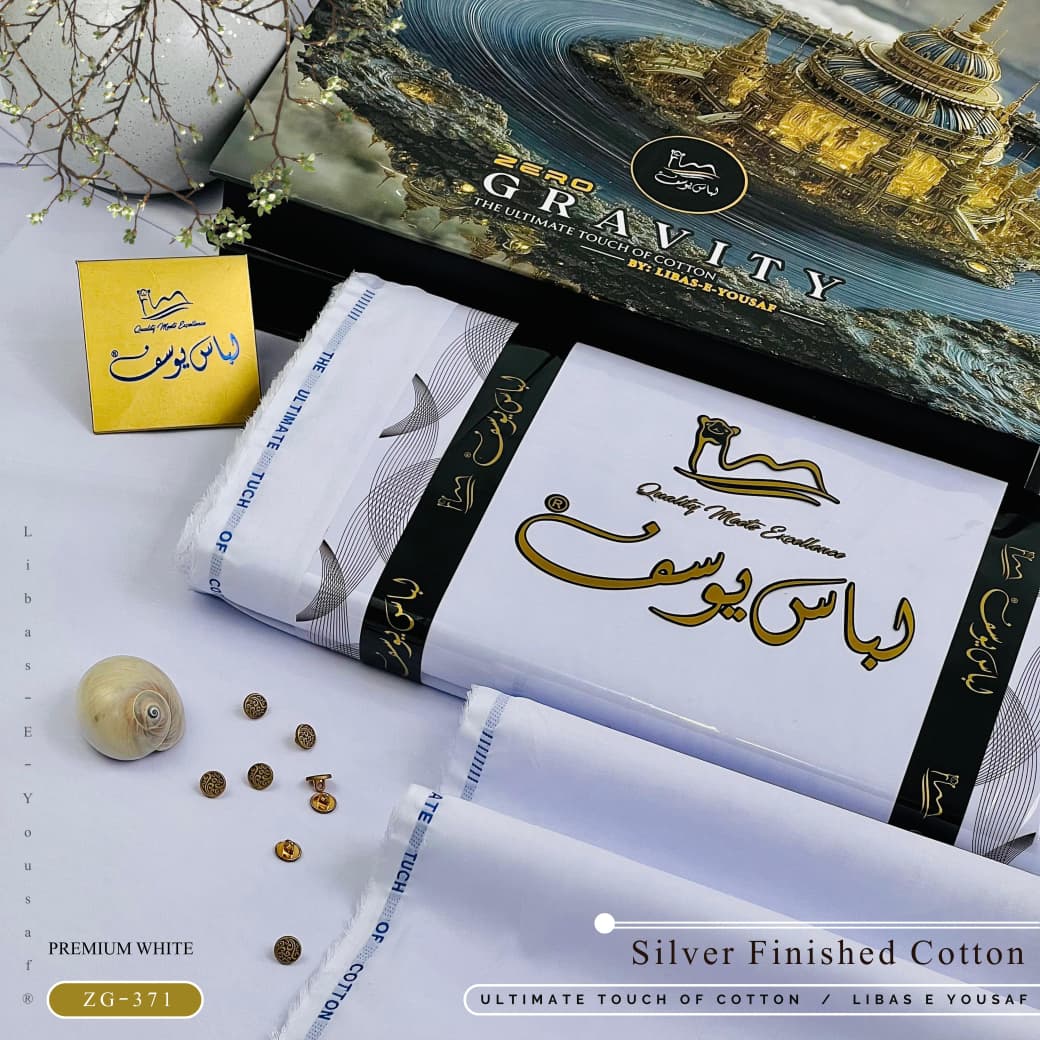 ZERO GRAVITY COTTON | Luxury Summer Unstitched Collection | Prime White