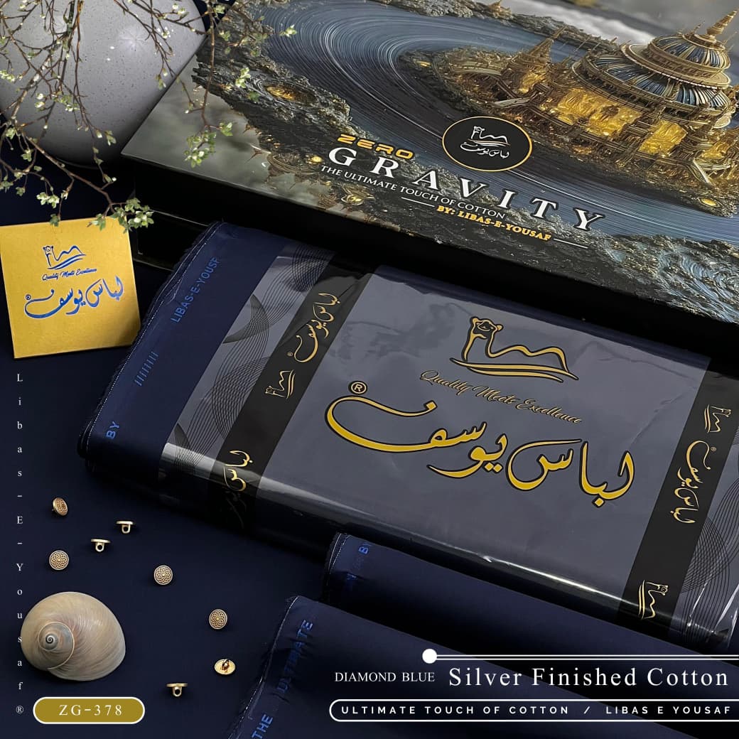 ZERO GRAVITY COTTON | Luxury Summer Unstitched Collection | Diamond Blue