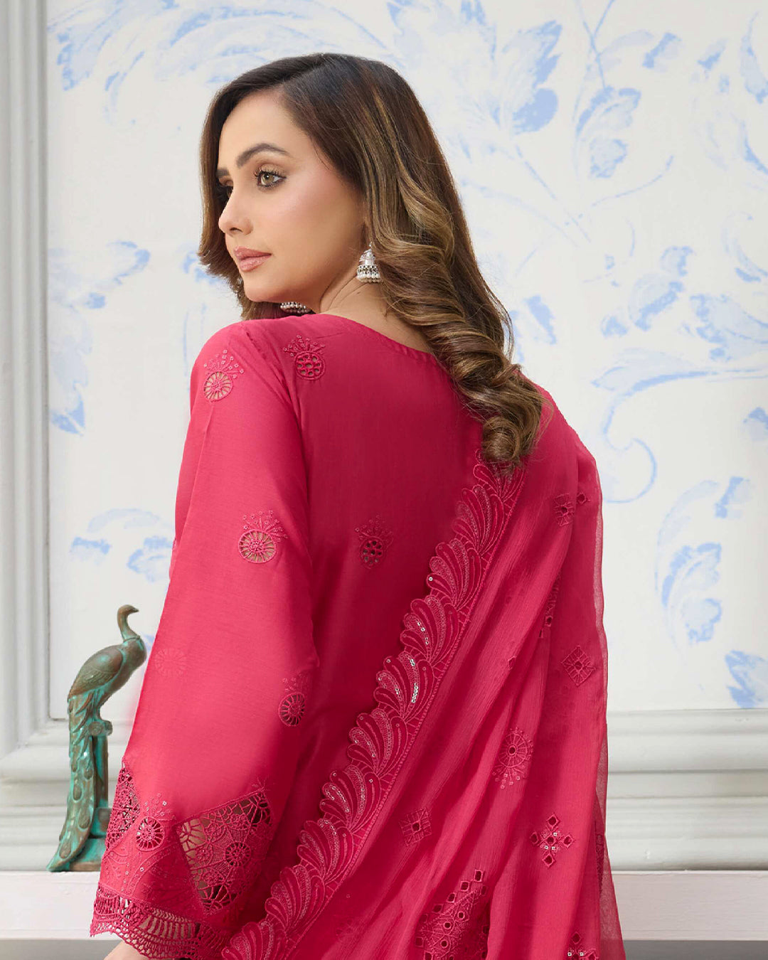 Palwasha Lawn – Fully Embroidered Shirt – Gulistan Dark Pink