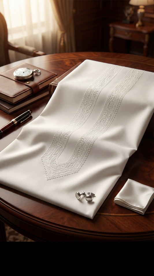 Classic White Cotton Embroidery Gala Unstitched Article 103