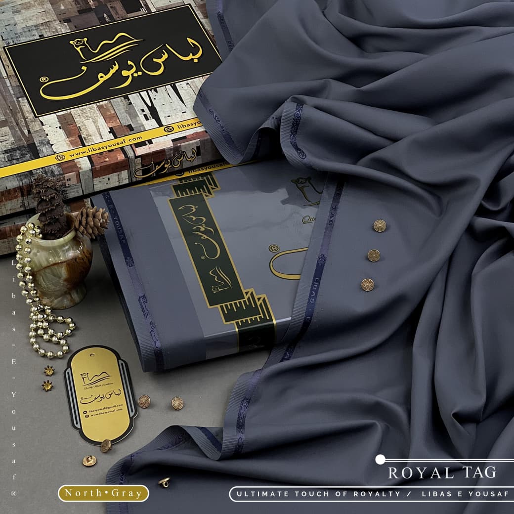 Libas E Yousaf Unstitched Wash & Wear – North Gray