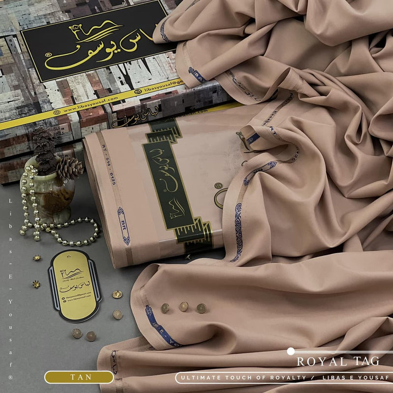 Libas E Yousaf Unstitched Wash & Wear – TAN