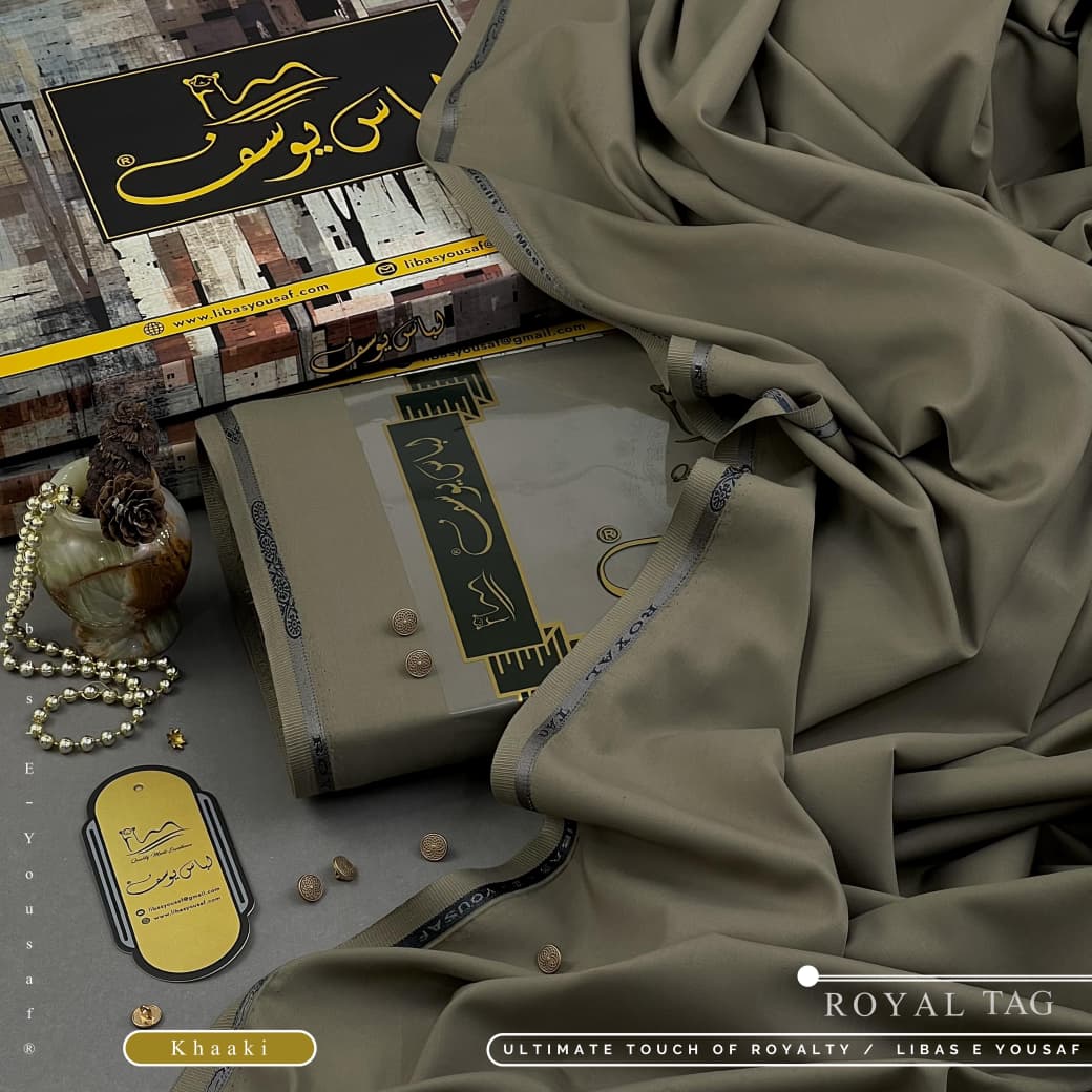 Libas E Yousaf Unstitched Wash & Wear – Khaaki