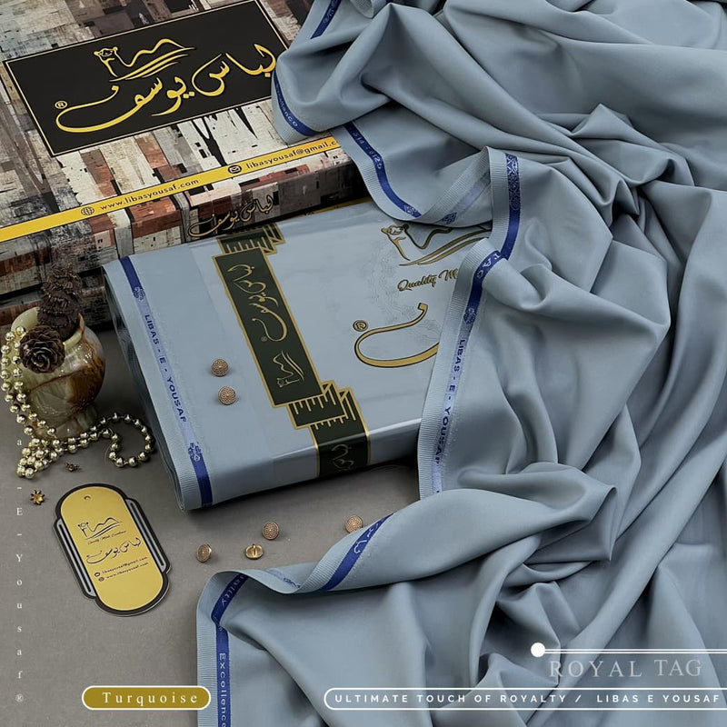 Libas E Yousaf Unstitched Wash & Wear – Turquoise