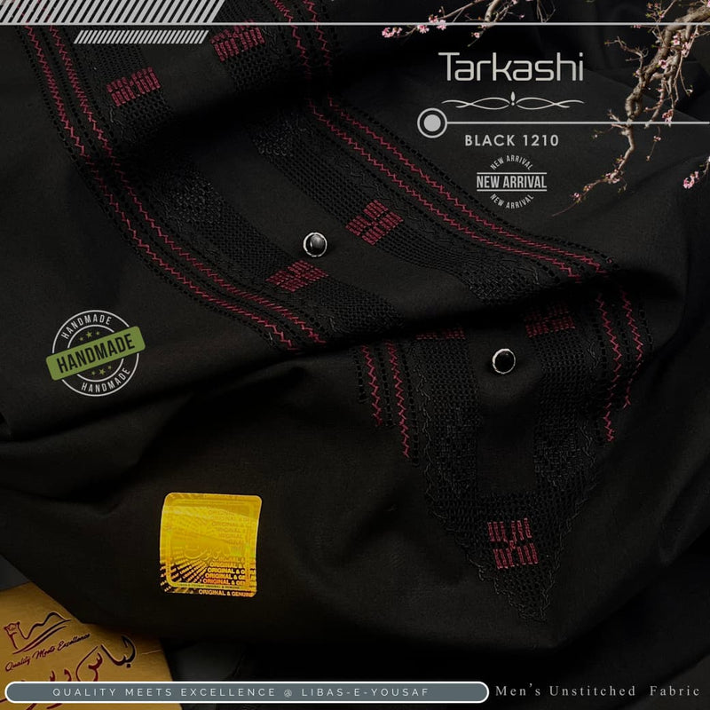 Tarkashi Black 1210 Boski Fabric By Libas E Yousuf