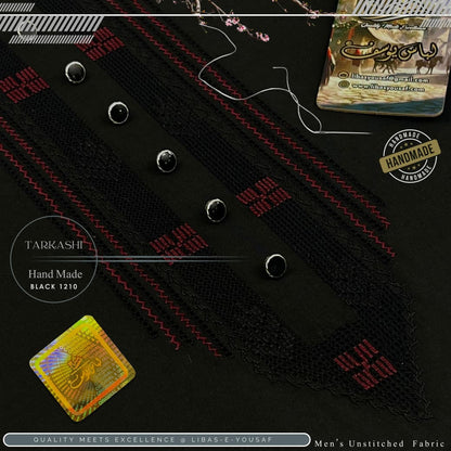Tarkashi Black 1210 Boski Fabric By Libas E Yousuf