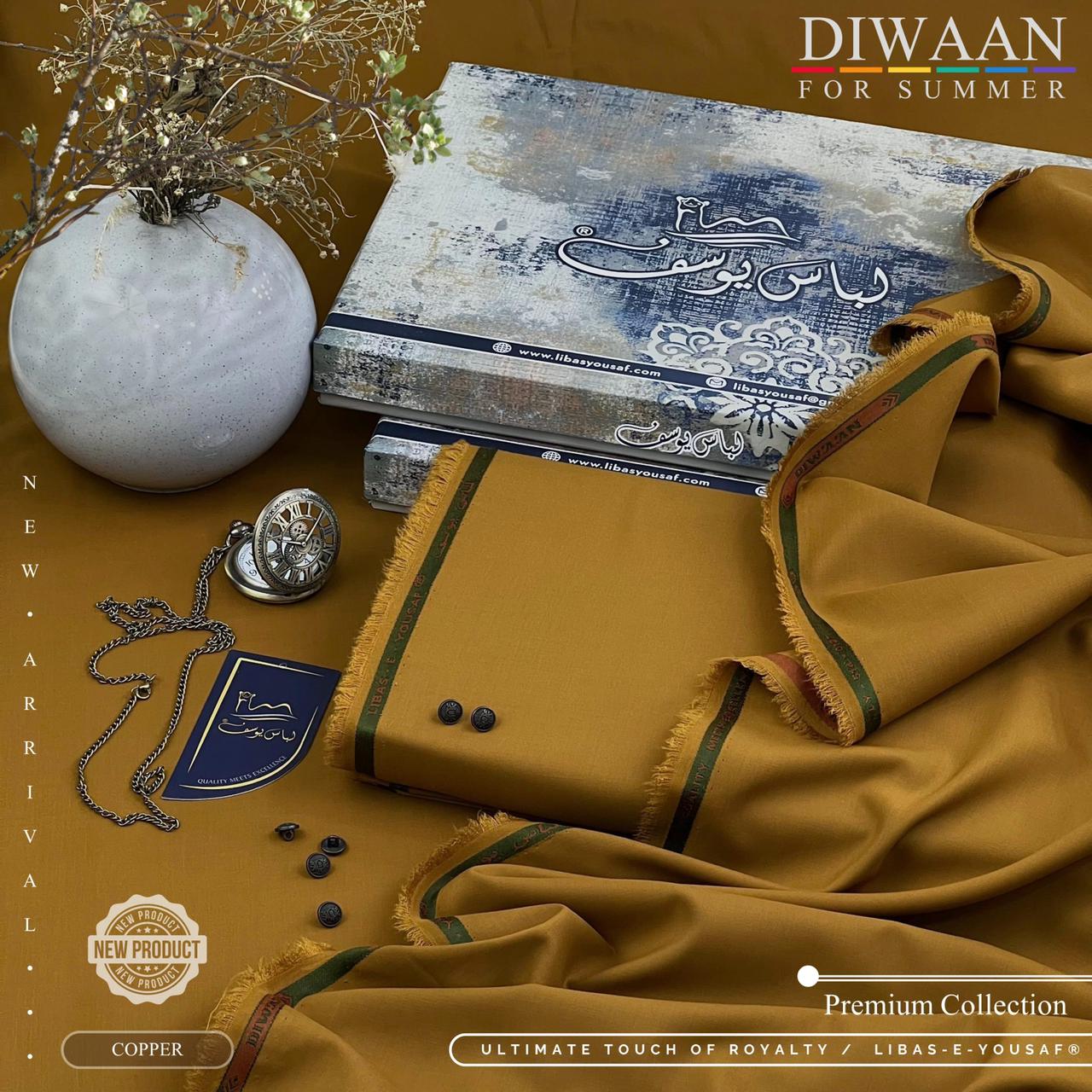Diwaan - Premium Unstitched SUMMER Wash'n Wear Fabric