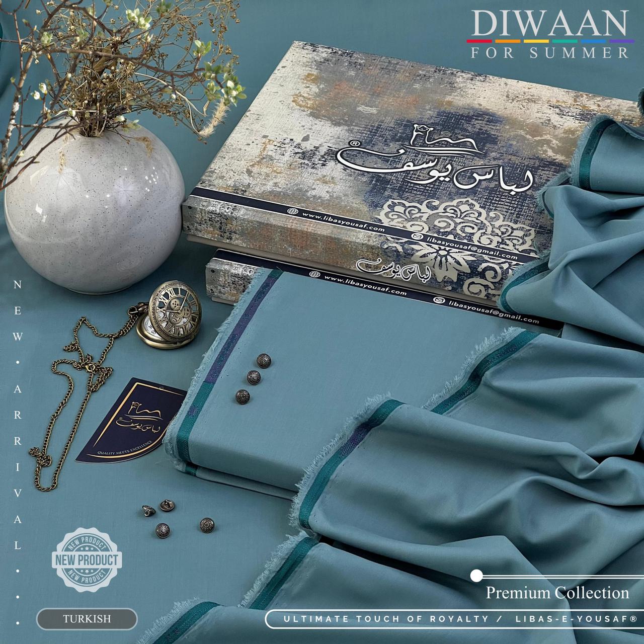 Diwaan - Premium Unstitched SUMMER Wash'n Wear Fabric