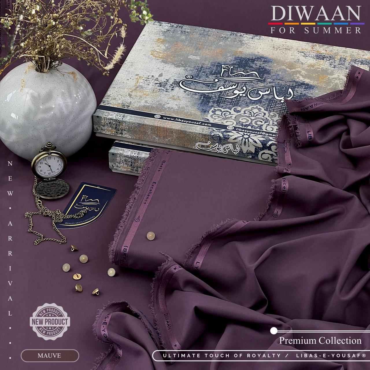 Diwaan - Premium Unstitched SUMMER Wash'n Wear Fabric