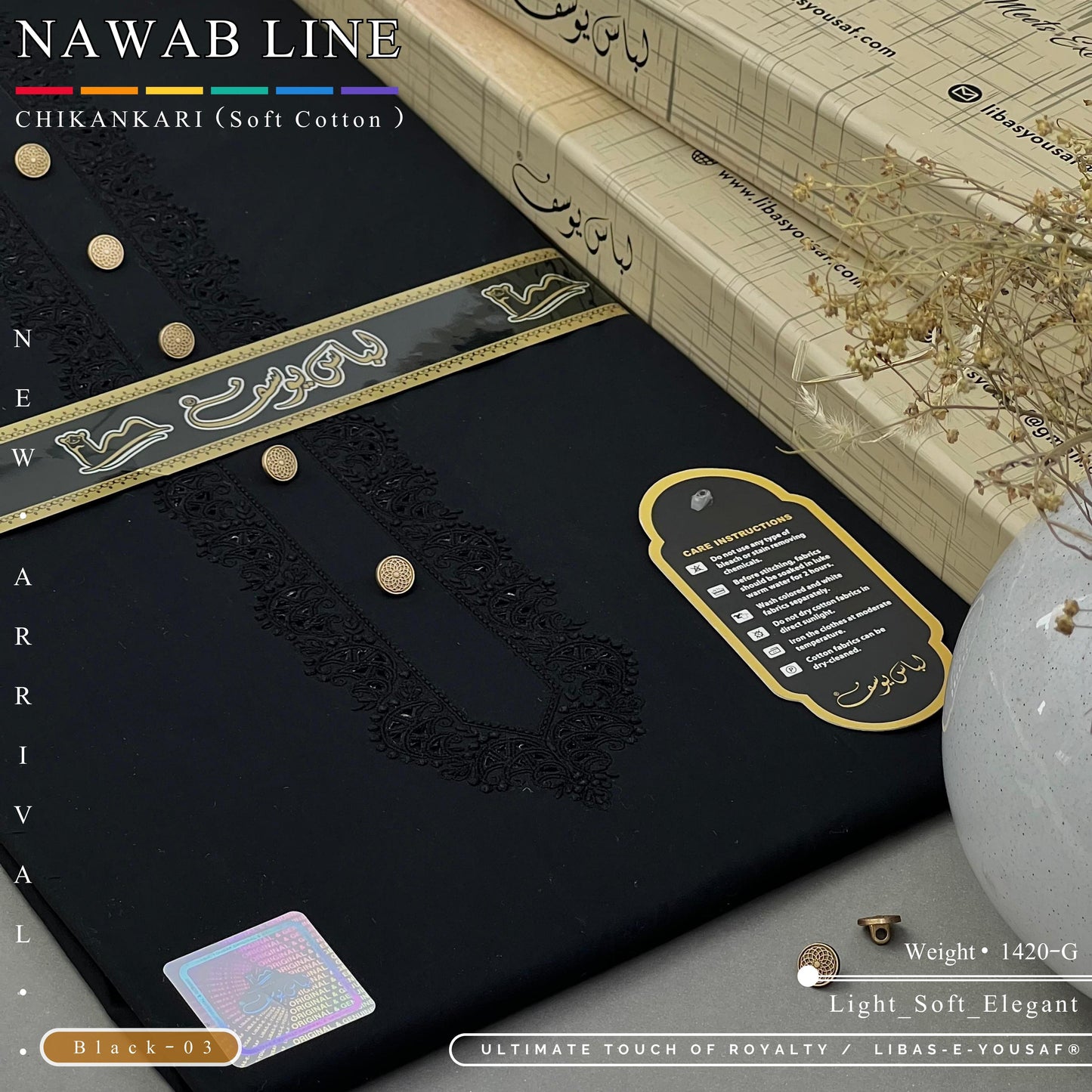 Nawab Line – Chikankari Cotton