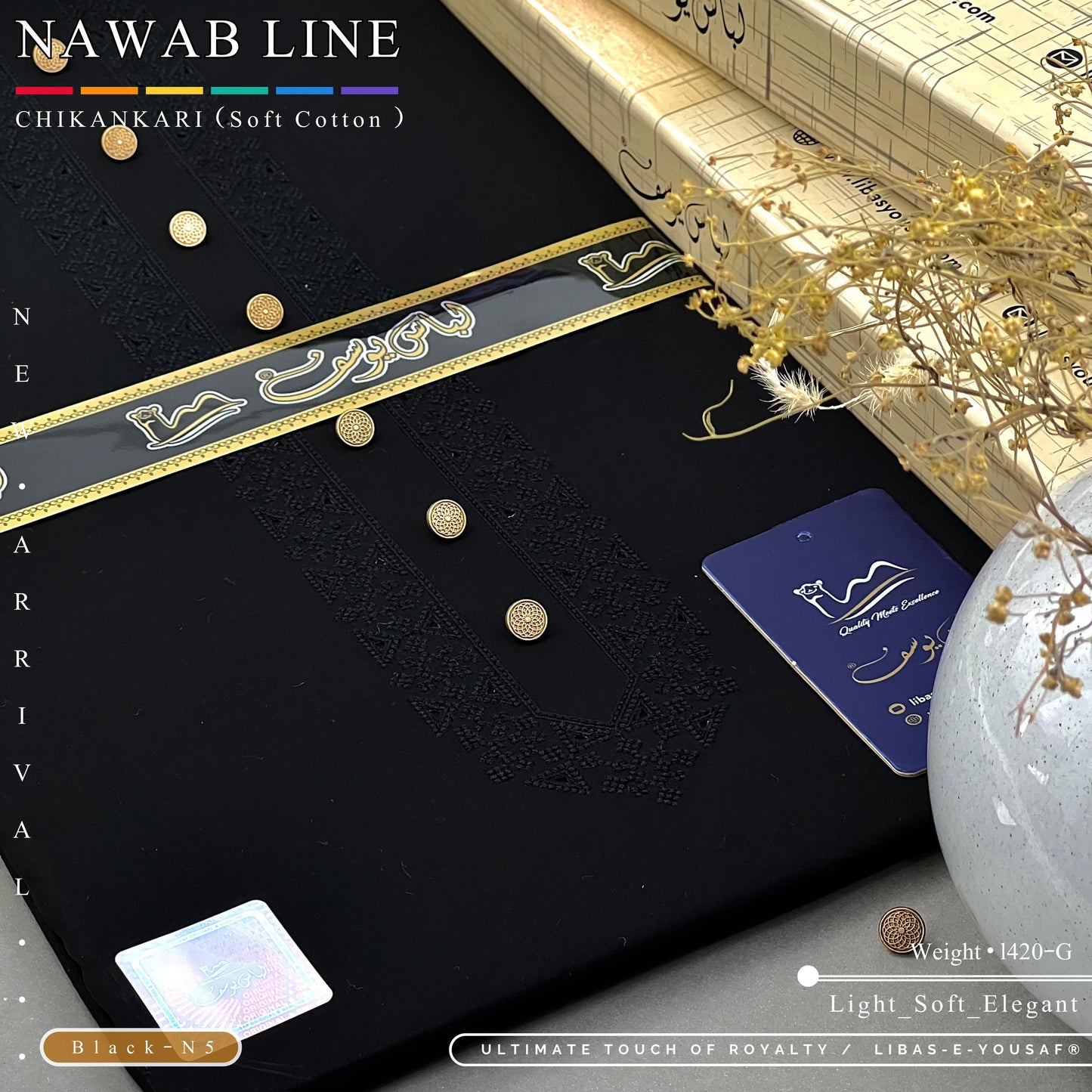 Nawab Line – Chikankari Cotton