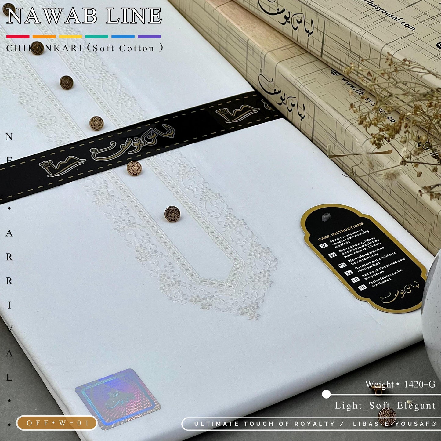 Nawab Line – Chikankari Cotton