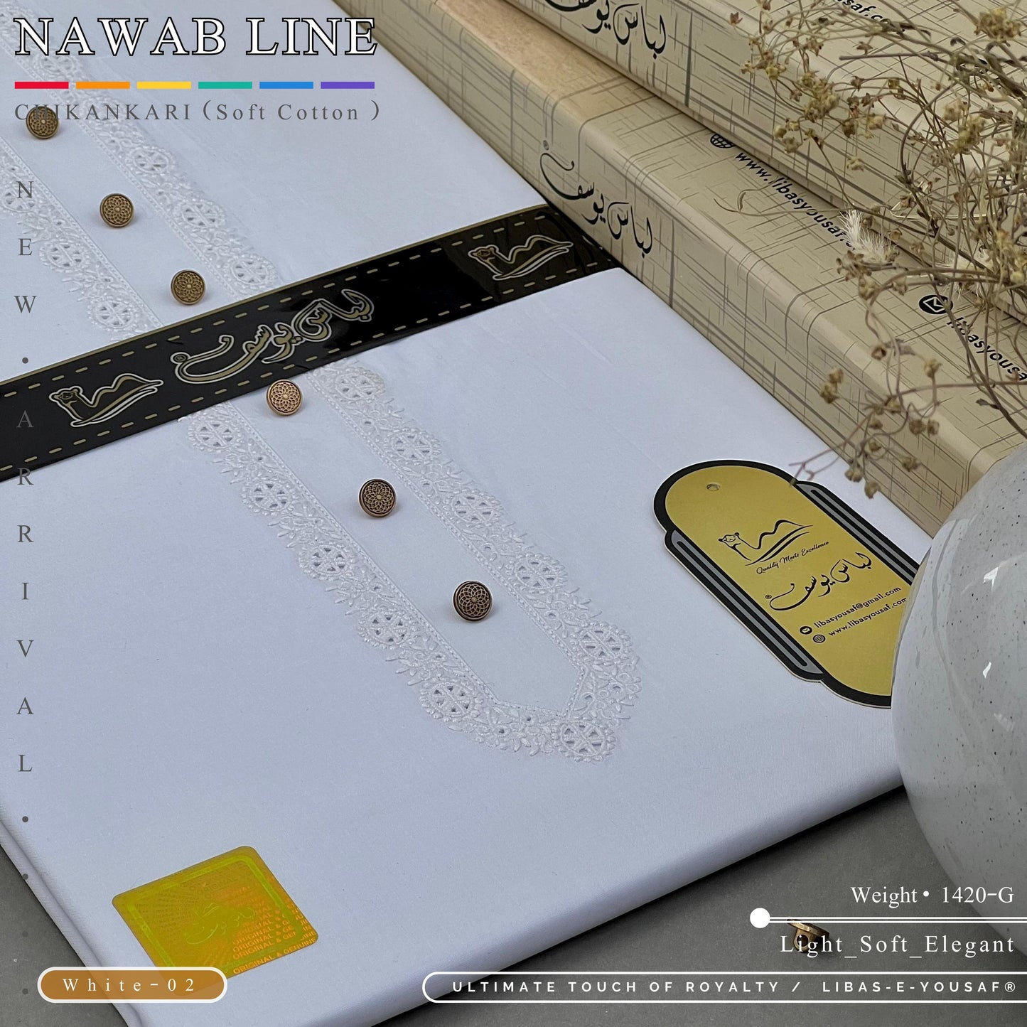 Nawab Line – Chikankari Cotton