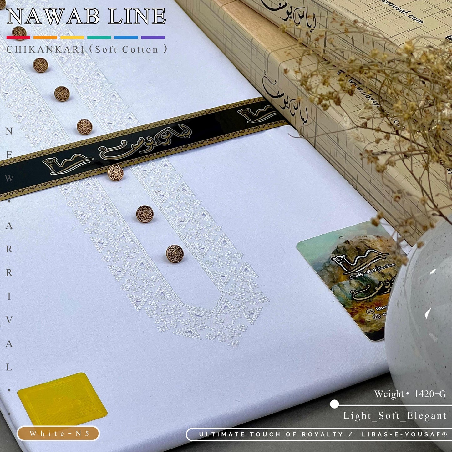 Nawab Line – Chikankari Cotton