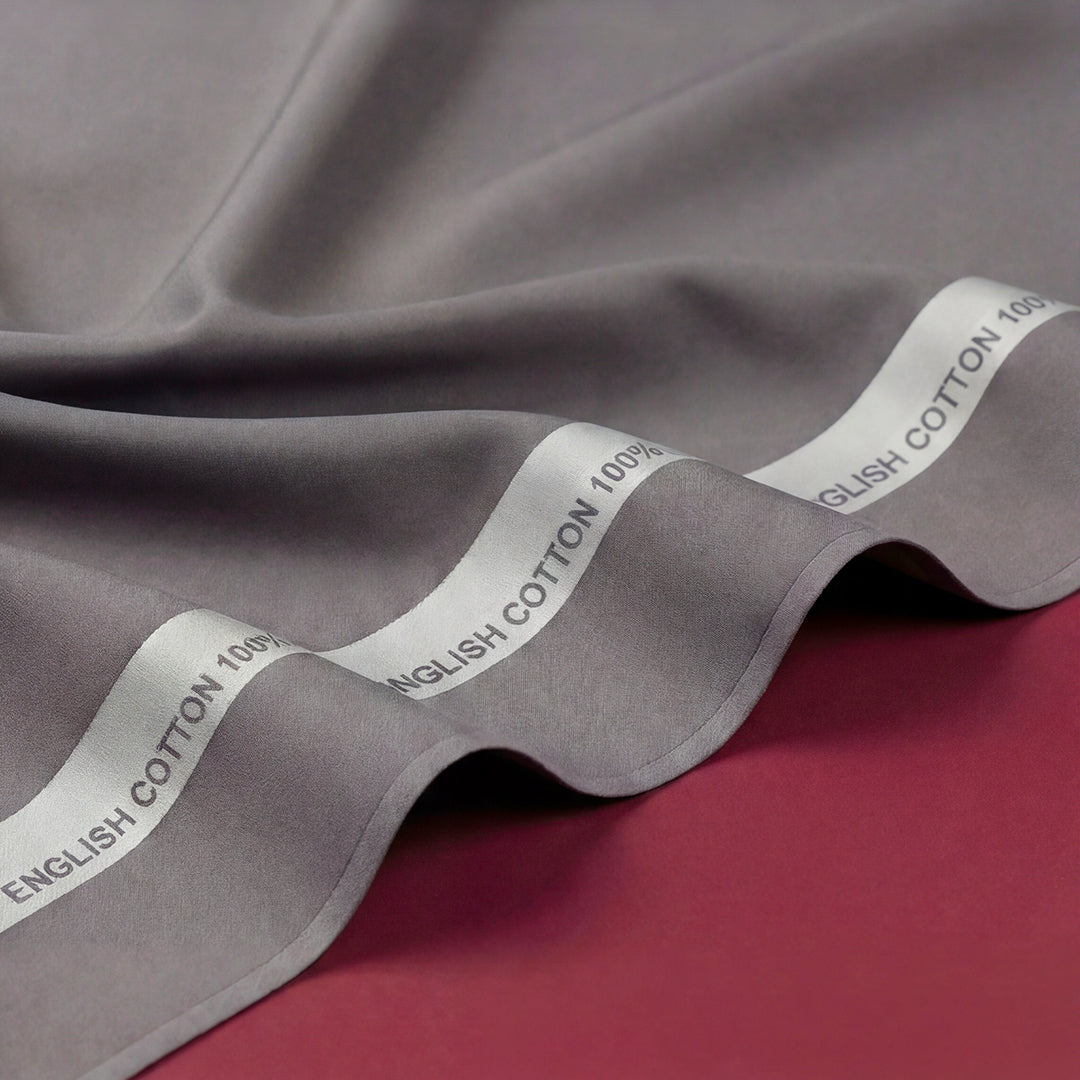 Royals Loom English Cotton Unstitched Suit – Warm Grey