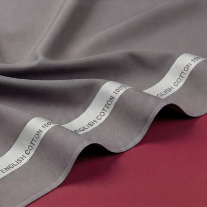 Royals Loom English Cotton Unstitched Suit – Warm Grey
