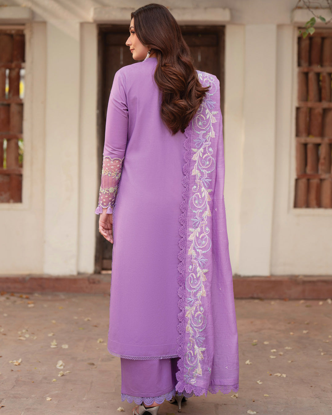 Angan Lawn – Fully Embroidered – Light Purple
