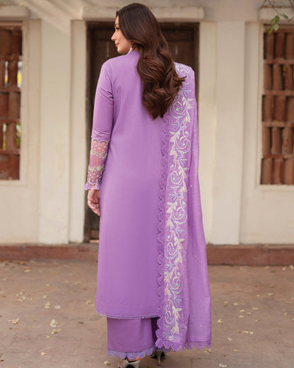 Angan Lawn – Fully Embroidered – Light Purple