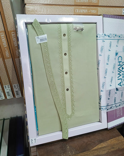 Light Parrot Cotton Embroidery Unstitched Suite Article 119