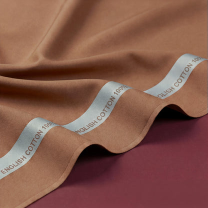 Royals Loom English Cotton Unstitched Suit – Warm Taupe