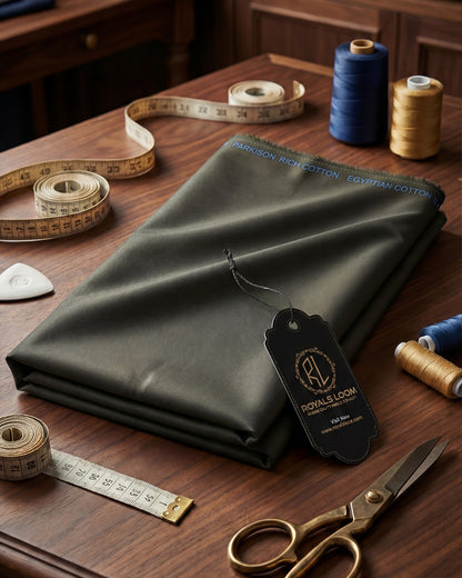 Parkison Rich Cotton by Royals Loom – Dark Greeny Grey