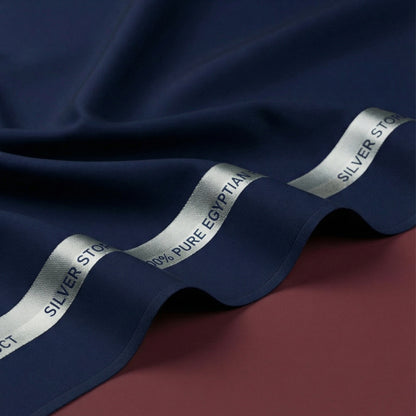 Silver Storm Cotton by Royals Loom – Navy Blue