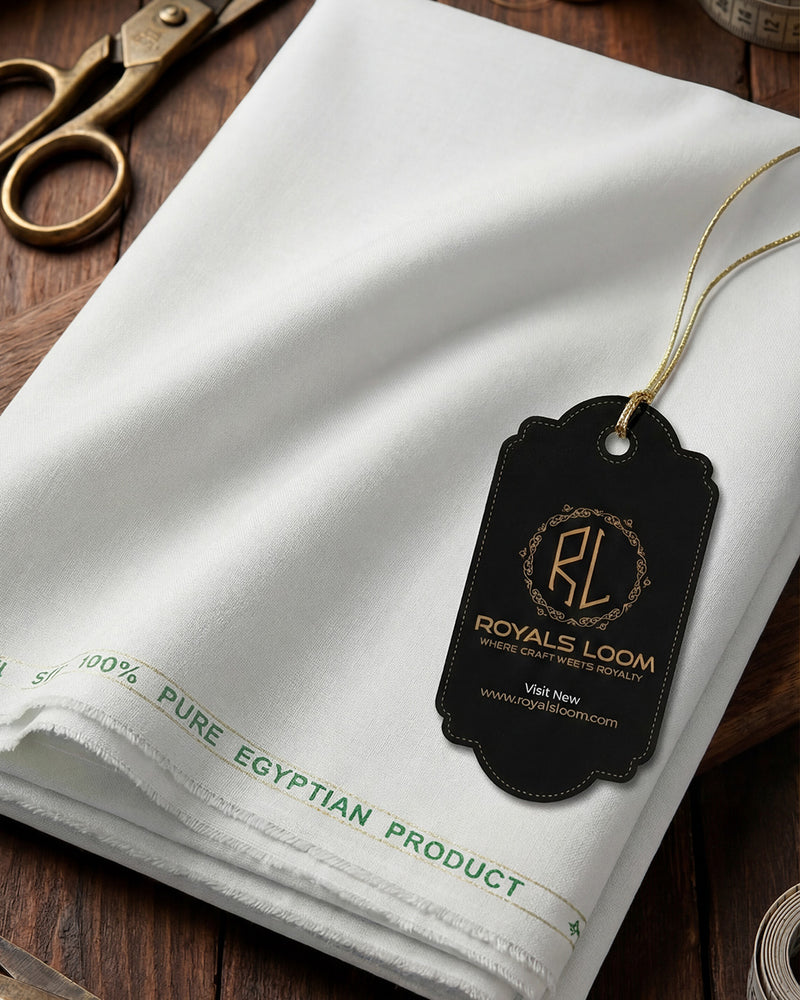 Silver Storm Cotton by Royals Loom – Classic White