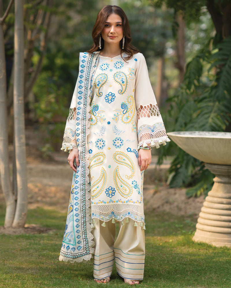 Angan Lawn – Fully Embroidered – White