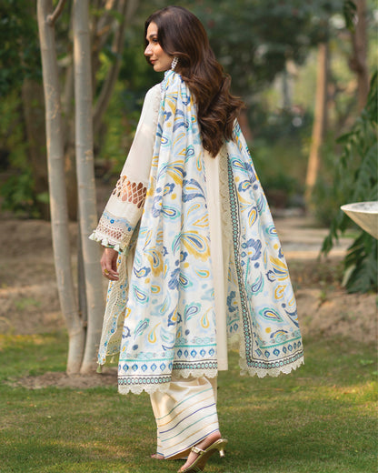 Angan Lawn – Fully Embroidered – White